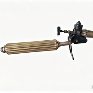 Soplete Antiguo Lagarto de Bronce Pulido - imagen 2