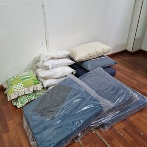 Lote de 13 Almohadones y Almohadas en Varios Colores - imagen 3