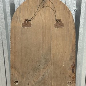 Repisa Antigua de Madera para Colgar con Soporte para Llaves - imagen 4