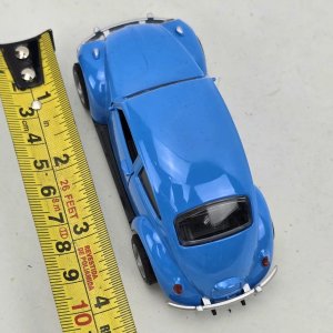 Auto a Escala Metálico Azul Estilo Volkswagen Escarabajo - imagen 3