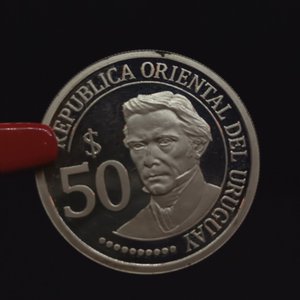 Moneda Conmemorativa Uruguay 50 Pesos 2011 Bicentenario Plata PROOF - imagen 8
