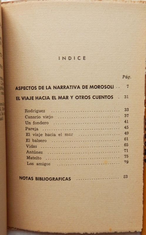 Libro de Juan José Morosoli: El Viaje Hacia El Mar Y Otros Cuentos - imagen 5