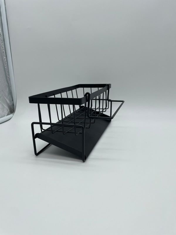 Organizador de Cocina Negro con Bandeja y Escurridor - imagen 1