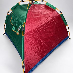 Carpa Igloo Autoarmable Verde/Roja para 4/5 Personas - imagen 3
