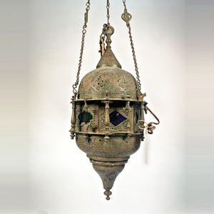 Colgante Turco Estilo Mezquita con Cadena - imagen 3