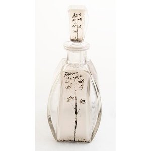 Juego de Licor Art Decó Botellón y 5 Vasos con Diseño de Árboles y Aves - imagen 2