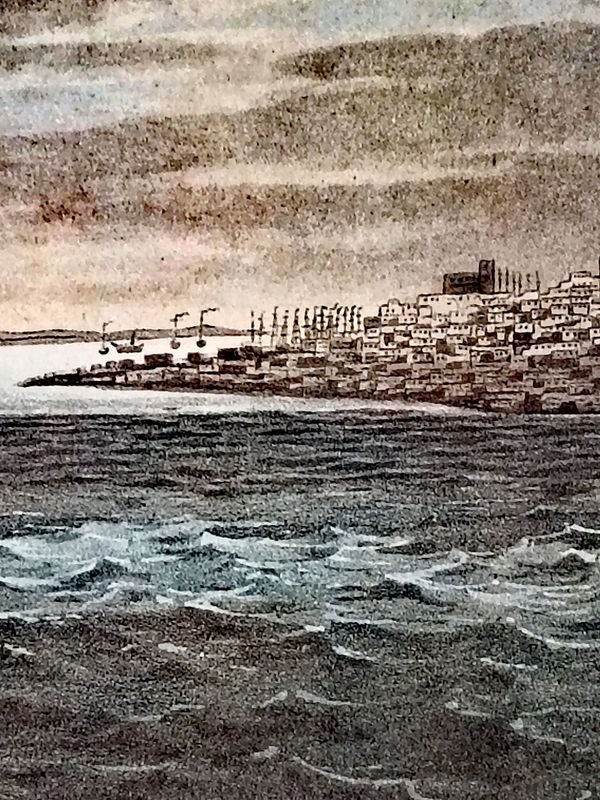 Lámina "Vista de Montevideo, Río de la Plata, durante el Sitio Británico" (c. 1807) - imagen 3