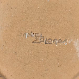 Dos platos decorativos de cerámica esmaltada Daniel Zuloaga - imagen 12