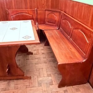 Juego de Esquinero de Madera con Mesa y Azulejos - imagen 9
