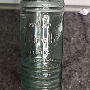 Botella Antigua de Vidrio Emilio Molinelli Paysandú - imagen 3
