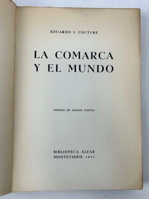 Libro de Eduardo J. Couture - La Comarca y el Mundo - imagen 2