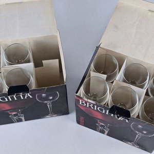 Juego de 10 Copas de Vino Bohemia "Brigitta" Cristal Checoslovaquia - imagen 3