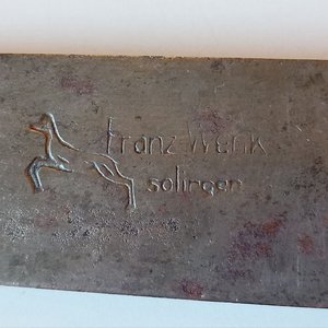 Cuchillo Antiguo Franzwenk Solingen con Cabo de Guampa - imagen 2