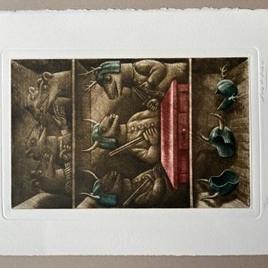 Lote siguiente: Grabado "Sin Título" de Luis Alberto Solari, Edición 153/200
