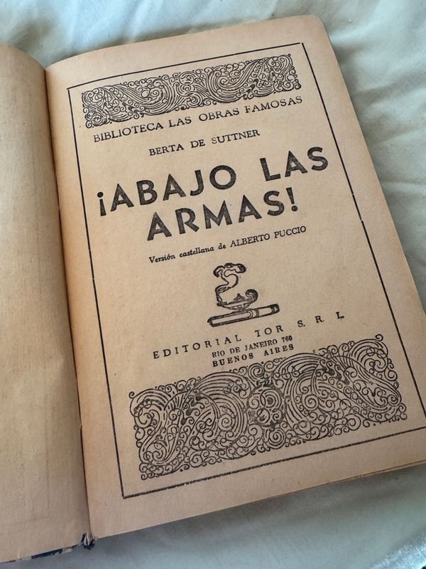 Libro de Berta de Suttner - ABAJO LAS ARMAS - imagen 4