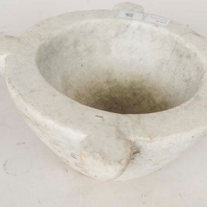 Mortero de Mármol Blanco con Pistilo - Medidas 13 x 23 cm - imagen 2
