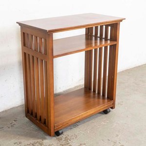 Mueble Rodante de Madera con Estantes y Ruedas - imagen 1