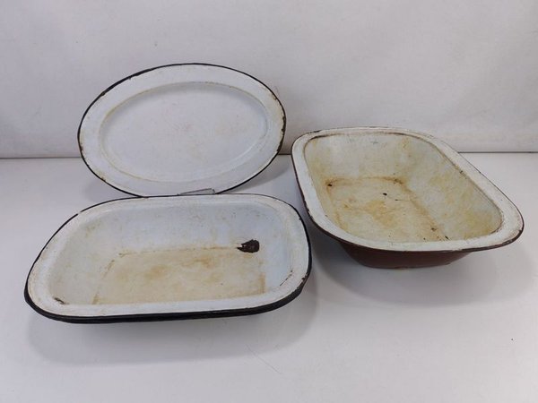Bandeja y fuentes esmaltadas en venta - imagen 1