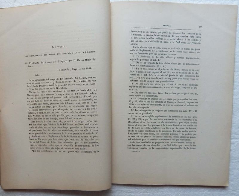 Revista Anales Del Ateneo Del Uruguay, una publicación mensual de 1884 - imagen 3