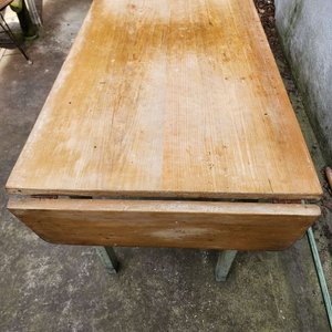 Mesa de Cocina Chica Plegable con Alas de Madera - imagen 5