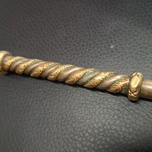Bombilla para Mate Antigua con Detalles en Oro - imagen 5