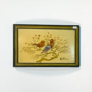 Lote anterior: Cuadro de Madera y Laca con Pájaros, Firmado y Fechado 1964