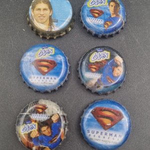 6 Tapitas Coleccionables Serie Superman Golden - imagen 2