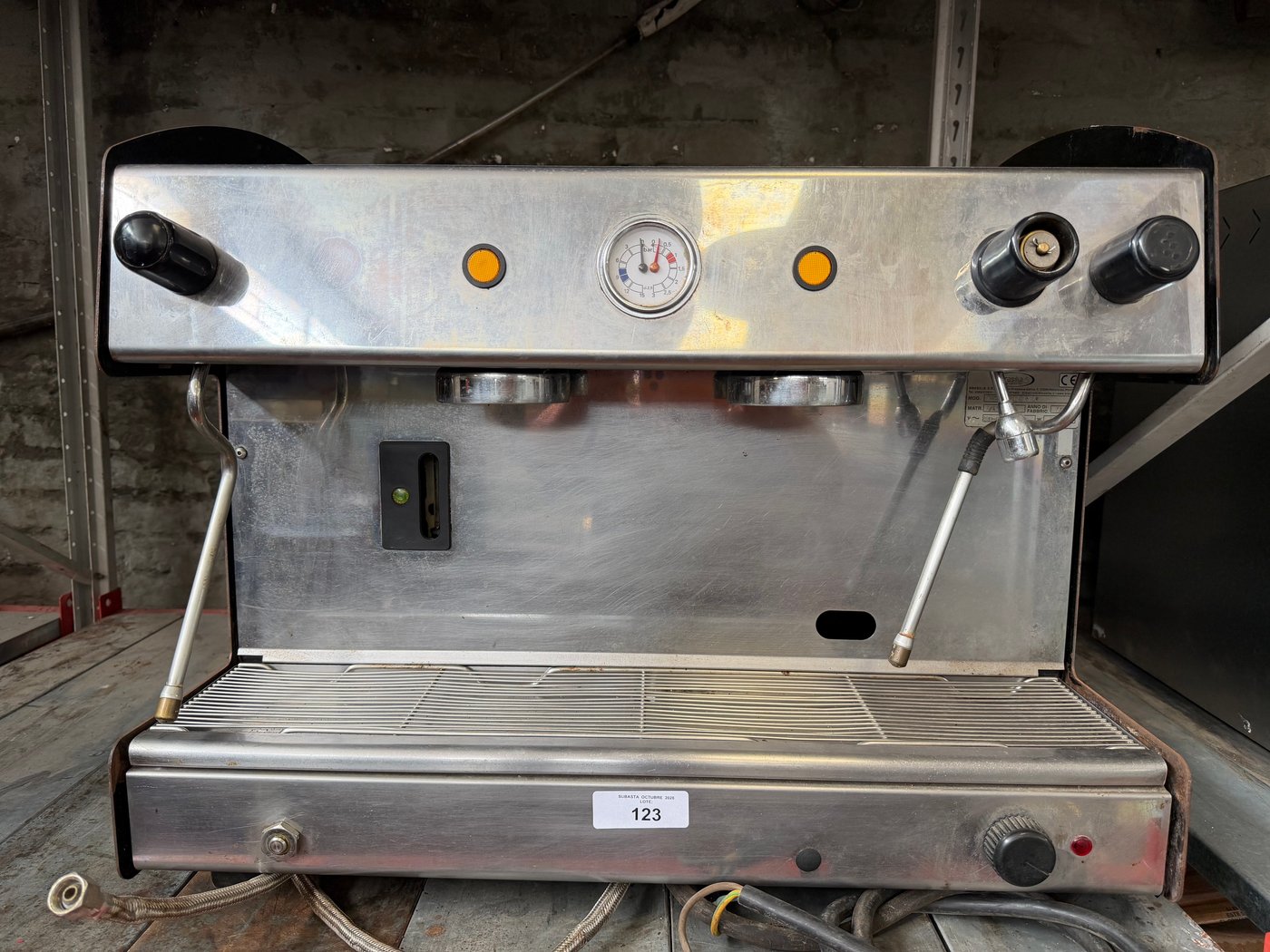 Cafetera Industrial Brasilia Trifásica de 2 Grupos