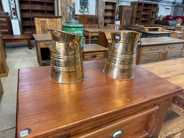 Medidas de latón bronceado: Vaso antiguo con detalles ornamentales - imagen 3