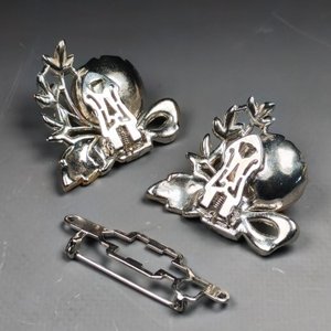 Broche Vintage "Coro Duette" Floral con Clips y Montura - imagen 6