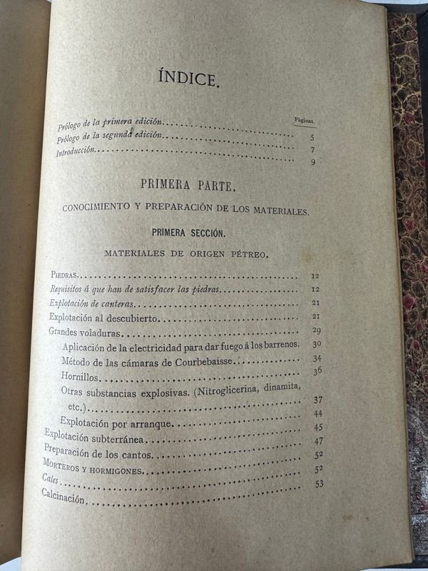 Libro de materiales de construcción por D Manuel Pardo - Madrid 1891 - imagen 6