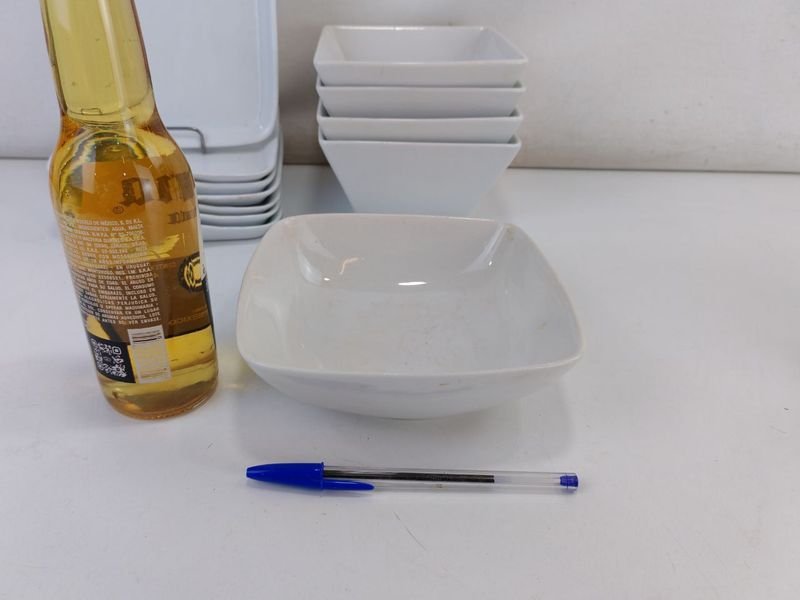 Bandejas y bowls de porcelana blanca para picadas - imagen 5