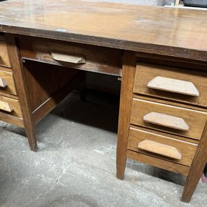 Escritorio de Roble con 7 Cajones y Tabla - imagen 3