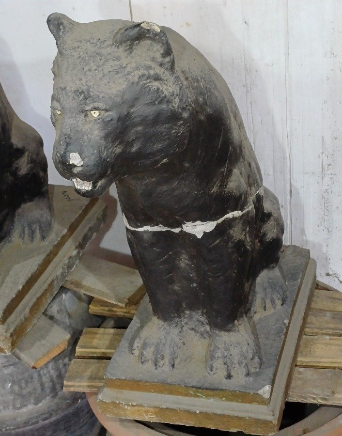 Figuras de pumas en material, algunas con daños - imagen 5