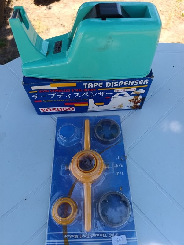 Tape Dispenser con Lanzador de Cinta y Marcador Azul - imagen 4