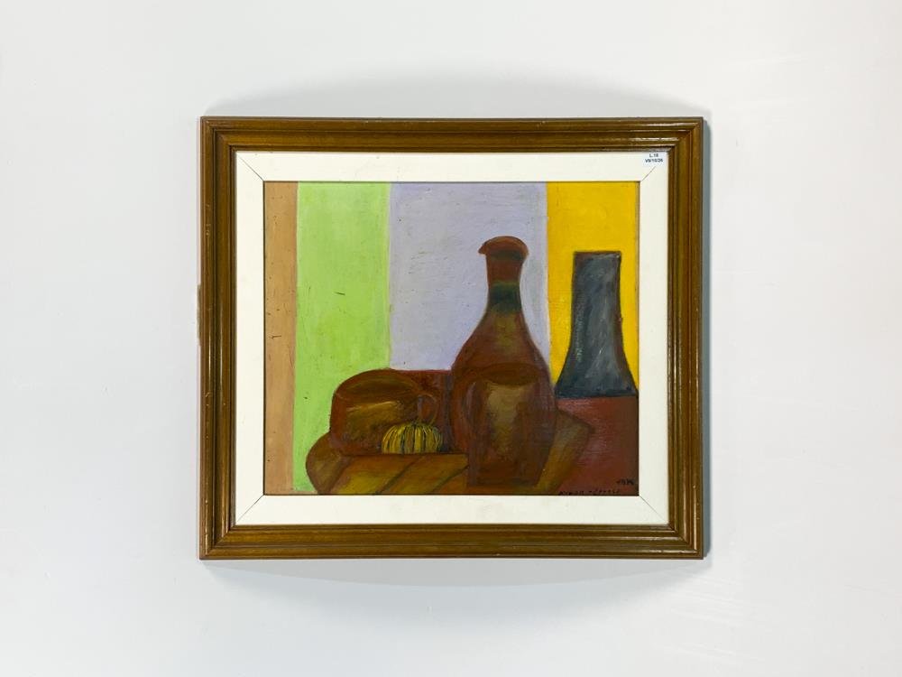 Cuadro Óleo "Naturaleza Muerta" por Nilda Poppolo (1996)