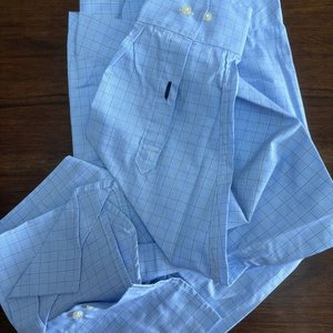 Camisa A-Crew Celeste Cuadros Talle XXL Nueva - imagen 3