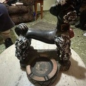 Cenicero Caniche y Florero Elefante de Cerámica Vidriada - imagen 10