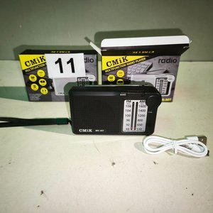 2 Radios FM/AM Recargables CMiK MK-307 Multifunción - imagen 2