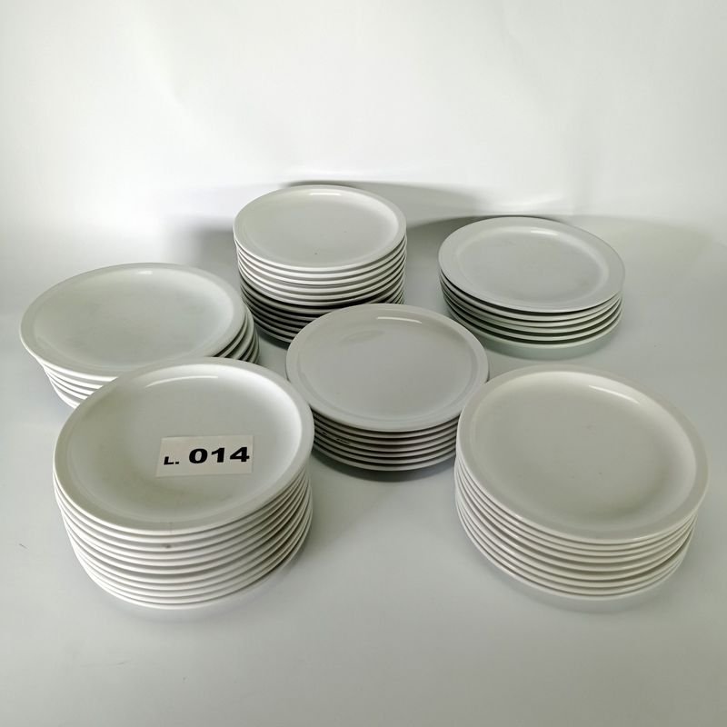 Platos de porcelana blanca para postre - imagen 1