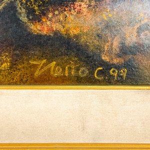 Cuadro Paisaje Marino en Acrílico sobre Fibra, Firmado "Neno" (1999) - imagen 2