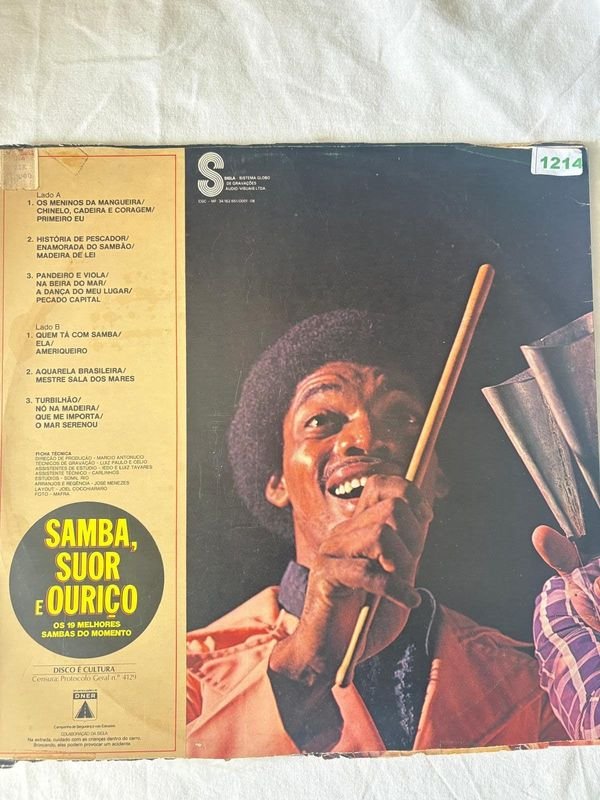 Disco de Vinilo Samba, Suor e Ouriço - Sambalivre