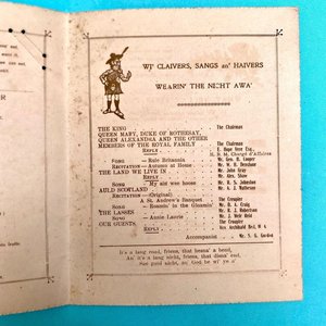 Menú y Programa Antiguo Banquete Sociedad de San Andrés Uruguay 1922 - imagen 2