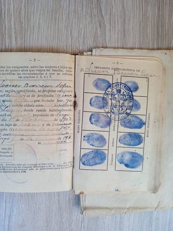 Pasaporte Español Completo de 1921 - imagen 3
