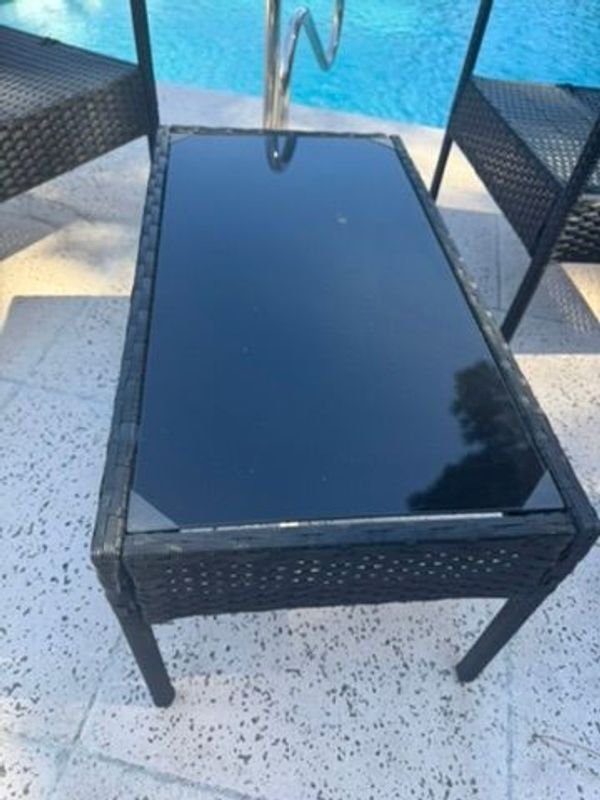 Juego de muebles de exterior de ratán plástico - imagen 3