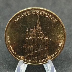 Medalla Souvenir Sainte-Chapelle París "Colección Nacional Milenio 2001" Bronce - imagen 2