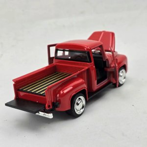 Camioneta Ford F-100 a Escala Roja, Cuerpo Metálico - imagen 3