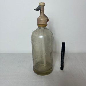 Sifón Antiguo de Vidrio con Base Maciza - imagen 2
