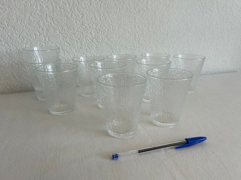 Juego de vasos de cristal claro - imagen 2