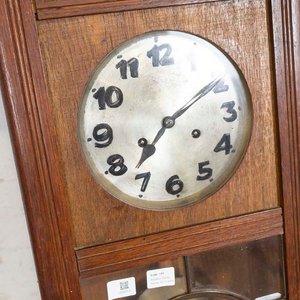 Reloj de Pared Medio Carrillón con Llave y Péndulo - Madera - imagen 2